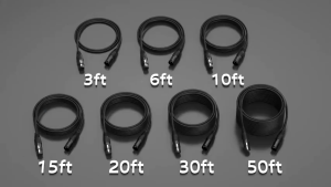 สายxlr dmx ผู้/เมีย 1เมตร ข้างละ2หัว ทำจากสายชีลสเตอริโอหัวของ สายสัญญาณเสียง XLR Male To XLR Female(ผู้-เมีย) Mic Cable 3Pin สายเคเบิล ชายหญิง สายลำโพงสายเคเบิลหุ้มฉนวนสำหรับเครื่องผสมไมโครโฟน