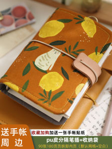 Deer Hand-Made Notebook Good-looking A7 Loose Spiral Notebook Daily Small Notebook Carry A7 Handy Notepad Cute Removable Journal Book Girl Pockets Notebook Fabric Notebook Loose-Leaf Journal Book