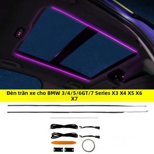 Đèn Viền Nội Thất LED 11 Màu Toàn Cảnh Cho BMW 3/5 Series G20 G30 X3 X4 X5 X6 X7 Ốp Nội Thất Màu Đen ABS