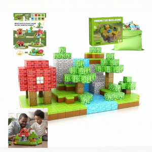 MLZH | Đồ Chơi Mô Hình Phụ Kiện Trò Chơi Minecraft Khối Xây Dựng Từ Tính