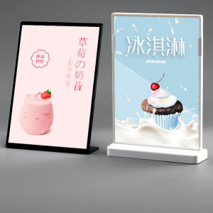 A4 A5 A6 A7 Menu Stand Menu Holder Menu Board Photo Frame AD Display Board Meeting Card Stand A4 table card rack menu display board A5 desktop product menu Light Weighted Poster Frame billboard It is resistant to falling has good toughness