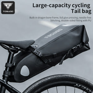 TOSUOD Bicycle Rear Tail Bag Large Capacity Saddle Bag MTB Bike Seat Tube Package Riding Equipment Accessories