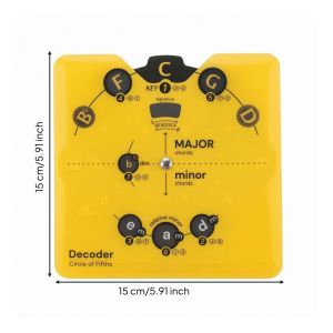 Music Principles Reference Wheel PP Circle of Fifths Wheel Chartreuse Music Principles Reference Wheel for Tabletop