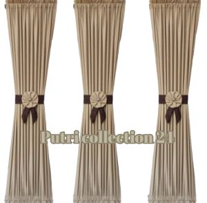 gorden kupu-kupu jendela minimalis kain tebal  pita bunga modern warna coksu