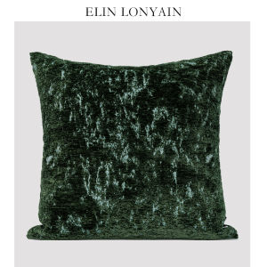 ELIN LONYAIN Christmas Light Shadow Green Snowball Pillow Square Sofa Living Room Sample House Cushion Customizable Washable