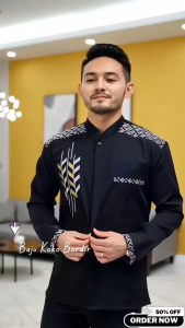 Baju koko pria lengan panjang Moslem wear exclusive