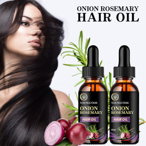 EELHOE | Hair Care Essential Oil Onion Rosemary Peppermint Fortified Oil Nourishing Split Dry Organic Hair Care Improving Hair Quality