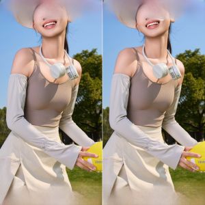 Miiow | Womens Summer Lightweight Breathable UV Protection Ice Silk Sleeve Covers Driving Arm Protector MiiOW Cat Person Brand