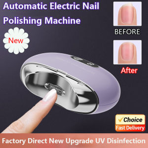 Electric Nail Clipper with UV Light Low Noise Nail Grinder for Adults Kids Safe Finger Toe Care Home Nursing Manicure Tool