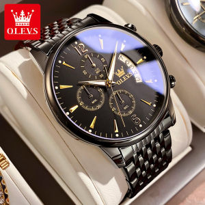 OLEVS Jam Tangan Pria Anti Air Original Terbaru Mewah Anti Karat Luxury Multifungsi Bercahaya Kalender Quartz Watch