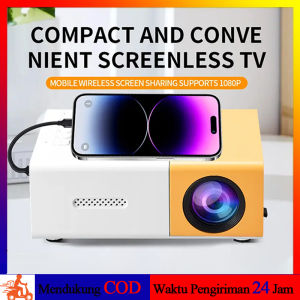YG300 Portable Mini Proyektor 4K LED LCD Projector HDMI Proyektor Media Player Beamer TV Film Video Laptop Ponsel Projektot