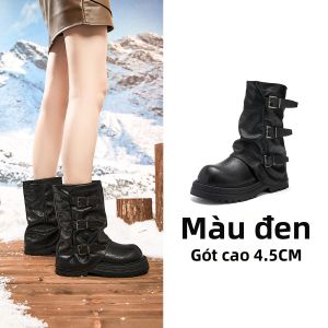 Giày Đế Dày Màu Nâu