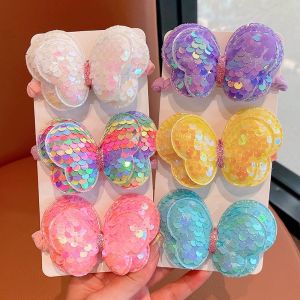 Hair Rope For Kids Girls Hair Rope Korean Style Set Hair Rope Pony Tail Fashion Cute Sequin Bow Hair Rope Childrens Ponytail Rubber Band Headwear Hair Accessories
