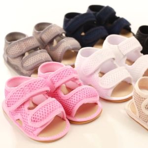 Summer Breathable Boys And Girls Walking Sandals Non Slip Baby Sandals Rubber Soles Baby Velcro Sandals