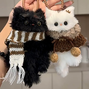 【Zdandan】แมวตุ๊กตาน่ารักทำมือ พวงกุญแจ DIY ของแขวนน้องแมว จี้แพคเกจ ของขวัญ handmade สุดคิวท์ สำหรับเด็กหญิง