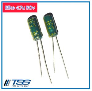 2pcs Elko 4.7u 50v / 4.7uf 50volt Kualitas Baik COD