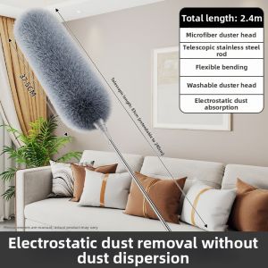 Hourleey | Static Dust Removal Feather Duster with Telescopic Handle