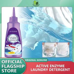 Jaysuing 120ml Active Enzyme Laundry Detergent Removal Stain And Oil  Active Enzyme Laundry Stain Remover Clothing Stain Removal Agent Supplies Household For Bedroom Dormitory Clothes T Shirts 120ml Laundry Stain Remover Portable Active Enzyme Cleaning