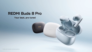 REDMI Buds 8 Pro - wireless earbuds - silver - noise cancellation - long battery life - fitness-friendly