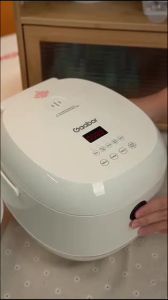 [SALE GIỮA THÁNG] Nồi cơm điện tử dung tích 1.2L Gaabor GR-S25D/RC-30T01A 5 chế độ nấu lòng nồi chống dính công suất 500W màu trắng - Bảo hành 12 tháng 1 đổi 1