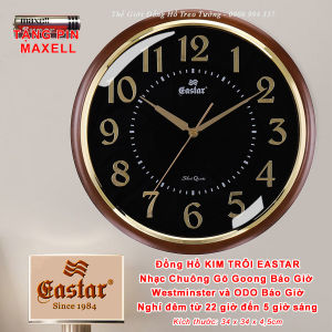 Đồng hồ NHẠC CHUÔNG BÁO GIỜ WESTMINSTER – Báo Nhạc 15 phút – Nghỉ Đêm – Máy Kim Trôi EASTAR Nhật – Số Nổi 3D - Tặng Pin Maxell - Bảo Hành 1 Năm