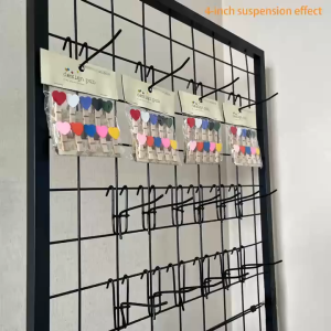 1pcs (10-25cm) - Supermarket Screen Grid Wire Mesh with Hanging Hooks for Kitchen & Bathroom Storage