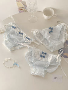 Sweet Butterfly Knot Triangle Panties Breathable Cotton Low Waist Daily Wear Womens Underwear Adorable  Style 2024 Winter New Arrival