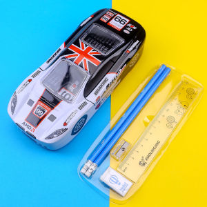 Durable Metal Transformers Optimus Prime Iron Box Pencil Case Large Capacity Cartoon Mickey Spiderman Multiplication Table for Boys