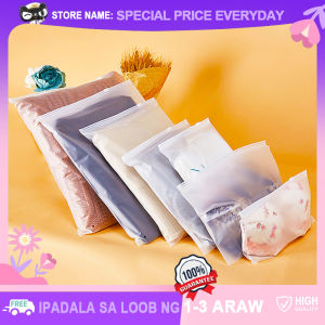 Frosted Matte Storage Bags with Zipper for Packaging Transparent Travel Pouch Clothes Socks Jacket Trousers Storage Organizer Bag