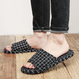 Large Size Slippers Indoor Home Silent Cloth Bottom Wooden Floor Brick Soft Bottom Noiseless Four Seasons Style Home Slippers