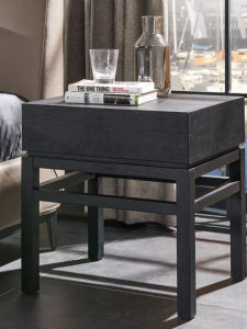 GOOFANSER | Retro Slim Solid Wood Bedside Cabinet