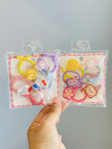 High Quality Small Size Cartoon Hair Ties for Girls High Elasticity Non-Damaging Baby Hair Bands Korean Style Children Accessories