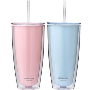LocknLock | Double Layer Insulated Straw Cup for Kids and Women