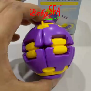 [𝐒𝐆 𝐒𝐞𝐥𝐥𝐞𝐫] BabySPA Press Spin Ball Toy – Interactive Sensory Fidget Toy for Kids