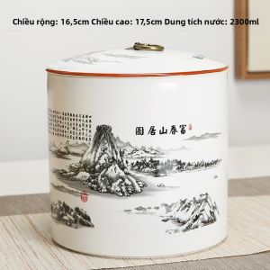 Hộp Đựng Trà Bằng Gốm Sứ Cỡ Lớn Hộp Đựng Trà Phong Cách Trung Hoa Hộp Đựng Trà Bạc Trà Dụng Cụ Đựng Trà Dùng Tại Nhà