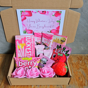 ✨ XL Pink Strawberry Blush Bundle Valentine Gift for Him or Her Mothsary Anniversary Birthday Custom Message