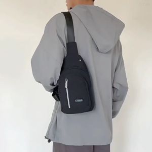 Men Fashion Sling Bag Waterproof Chest Bag Crossbody Bag Pouch Bag Sport Bag Shoulder Bag