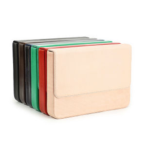 CONTACTS FAMILY Genuine Leather Fountain Pen Case Handmade Shockproof Pen Box Storage Holder School Office Stationery