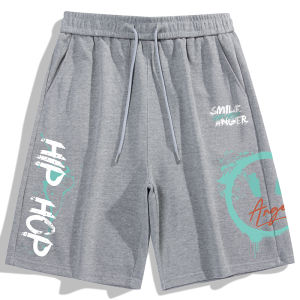 Wassup Nuraya Ice Silk Shorts Mens Summer Thin Loose Casual Sports Five-Quarter Pants Youth Active Style Straight Leg Dry Fast