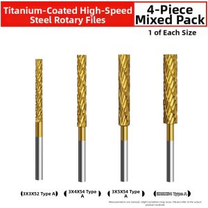 XINGONG | Titanium Coated Long Steel Rotary File Grinding Head