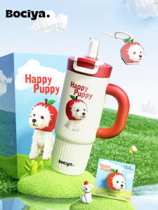 Bociya Cốc Đựng Nước Có Van Nắp Cách Nhiệt Dung Tích Lớn Dành Cho Nữ Cốc Giữ Lạnh Hình Con Bò Điên Mới Ra Mắt