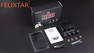 Hệ Thống Giám Sát Áp Suất Lốp Ô Tô TPMS Đa Năng Với 4 Cảm Biến Chạy Bằng Năng Lượng Mặt Trời Màn Hình Cảnh Báo Nhiệt Độ Lốp Thông Minh