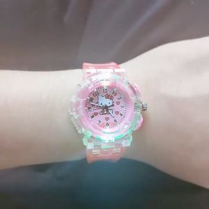 Cute Cartoon Girl KT Cat Childrens Watch for Kids Girls Elementary School Students