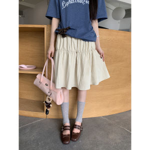 Fashionable A-Line Skirt Mid-Length High Waist
