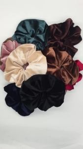 16cm Fashion Oversized Velvet Scrunchies for Women Korean Elastic Hair Ties Ponytail Holder Chouchou Cheveux Femme Headwear