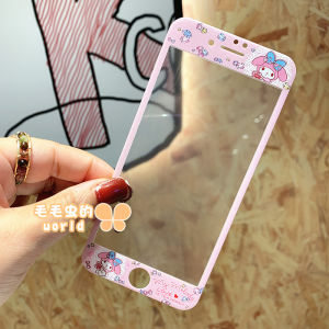 Colorful Tempered Glass Film for 6s/7/8 plus Full Screen Womens Mobile Phone Sticker Kurokos Girl Linger Beier SE2/3