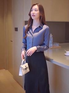 Autumn Stylish Office Ladies Chiffon Shirt