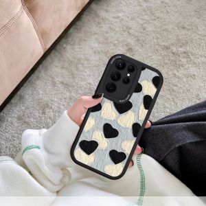 Samsung S25 Phone Case Soft Silicone Full Cover Heart Oil Painting Design Korean Style Female Model Protective Shell Anti-Fall
