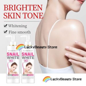 Original AZLA Snail Whitening Body Lotion 100% Effective Safe White Moisturizing Smoothing Anti Aging SPF 90 Sun Protection Firming Skin Improve Dark Skin Remove Melanin Collagen Whitening Moisturizing Body Lotion 500ml