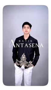 Swipe Up Kemeja Batik Pria Modern Slimfit Lengan Panjang Antasena